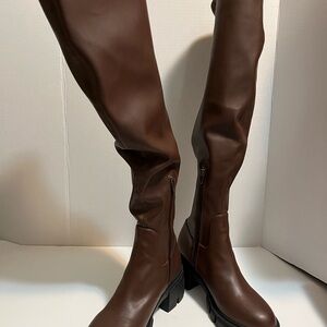 Brown Knee-High Boots